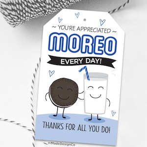 Koekjes Waardering Cadeaukaartjes You're Appreciated Moreo Every Day Employee Appreciation Leraar Personeel Bedankt Kantoor Chocoladekoekjeskaartjes