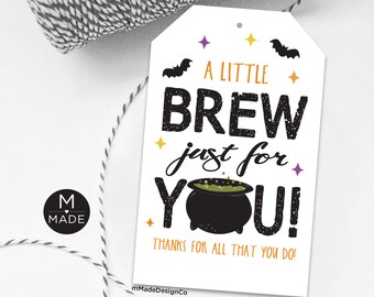 Personalisierbares kleines Gebräu Nur für Sie Halloween Tags Mitarbeiter Wertschätzung Mitarbeiter Danke Mitarbeiter Halloween Geschenk Herbst Team Wertschätzung