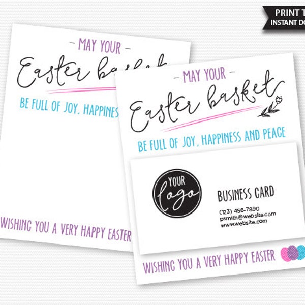 Corporate Easter Greeting, Easter Pop By, Easter Client Gift, Client Appreciation, Company Easter Card, Realtor,Insurance,Company, Customer