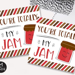 You&#39;re Totally My Jam Tags Jam Gift Tags Jelly Gift Tags Coworker Gift Homemade Jam Tags 2x2