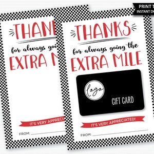 Merci d'avoir fait un effort supplémentaire, Porte-carte d'essence, Cadeau pour chauffeur de bus, Professionnel de l'administration, Employé de bureau, Enseignant