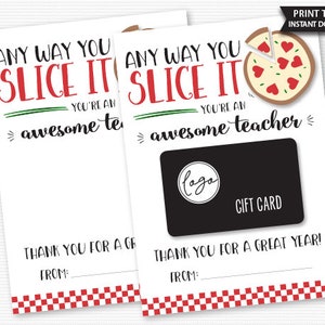 Cadeaukaarthouder pizza leraar Personaliseerbaar op elke gewenste manier Leraar Waardering Leraar bedankje Cadeaus einde schooljaar