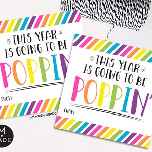 This Year Is Going To Be Poppin&#39; Back To School Tag Fidget Pop Candy Popcorn Student Gift From Teacher Meet The Teacher Classroom Gifts