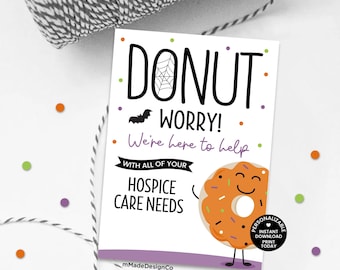 Pflegeheim Marketing Tags Personalisierbare Vorlage Herbst Halloween Donut Hospizpflege Empfehlung Tags Pflege Home Gesundheitsfürsorge Donut Sorge Tags