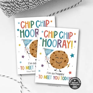 Etiquetas para galletas "Conoce al profesor" Personalizables Primer día de clases Bienvenida de regreso a la escuela Encantados de conocerte Regalos para el aula Dibujados a mano Imprimibles