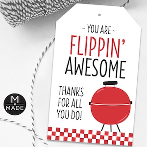Étiquette-cadeau de remerciement pour un employé Vous êtes flippin' génial