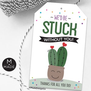 Wir würden ohne Sie feststecken Kaktus-Anhänger Mitarbeiter Wertschätzung Arbeitsplatz Geschenke Kaktus Danke Geschenk Sukkulente Team Wertschätzung Lehrer Geschenke