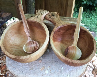 Scandinavian Kuksa bowls large; 15cm diameter