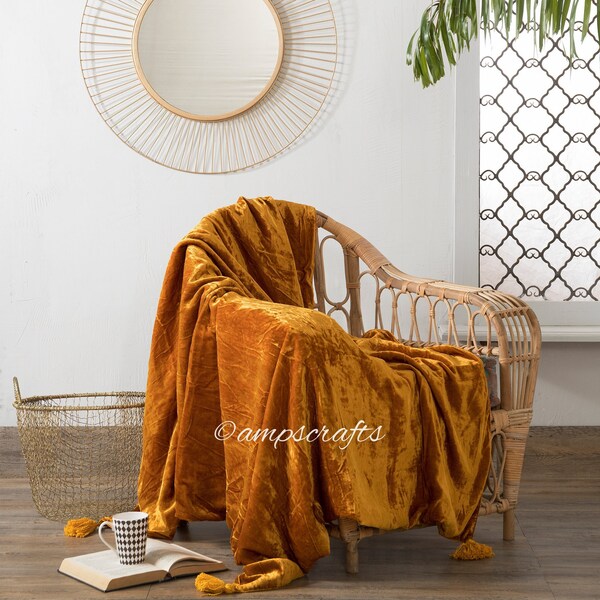 Velvet Throw Blanket Etsy