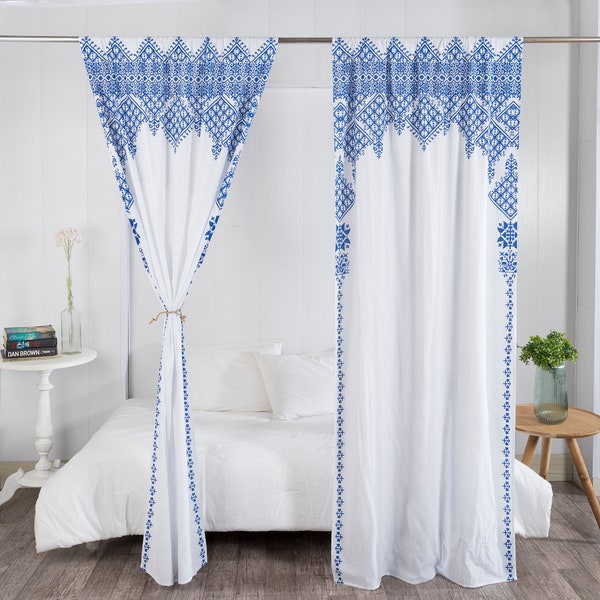 Royal Blue Curtains - Etsy