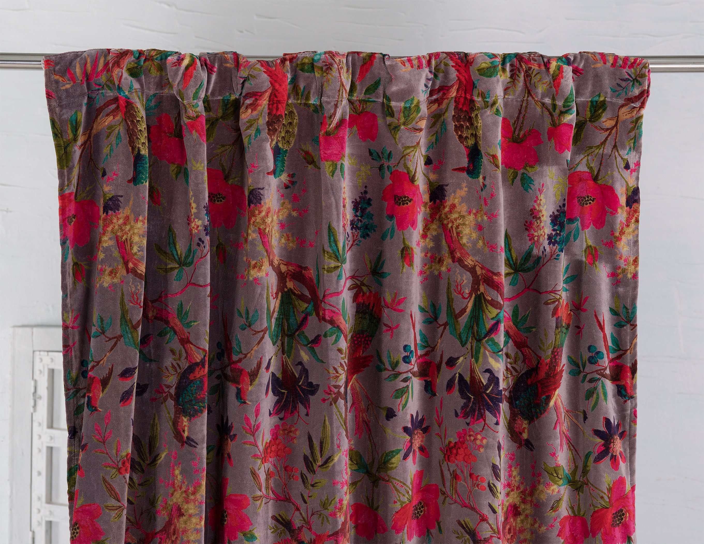 Graue SamtVorhänge Luxus Vorhänge für Wohnzimmer & | Etsy