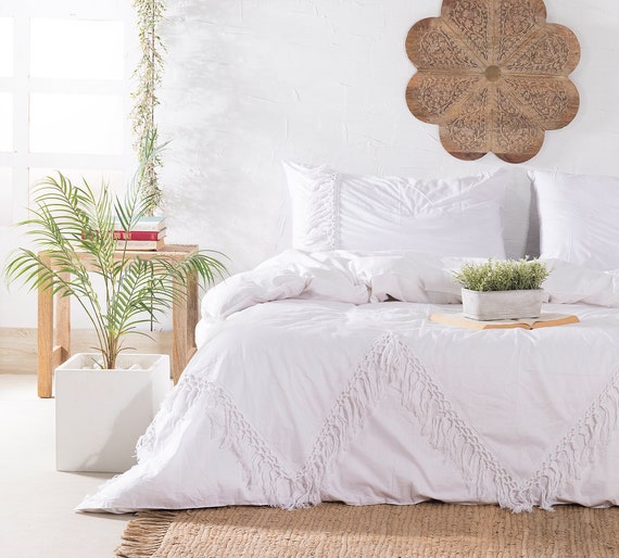 Luxury Bedding Set Duvet Quilt Cover 100% Cotton - 6 Pieces