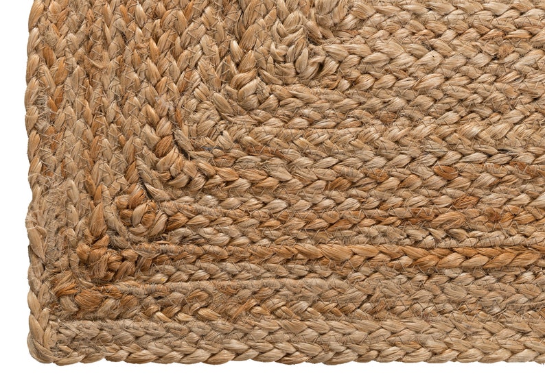 Natural Jute Table Runner Rug Rustic Rectangular Area Rug Etsy