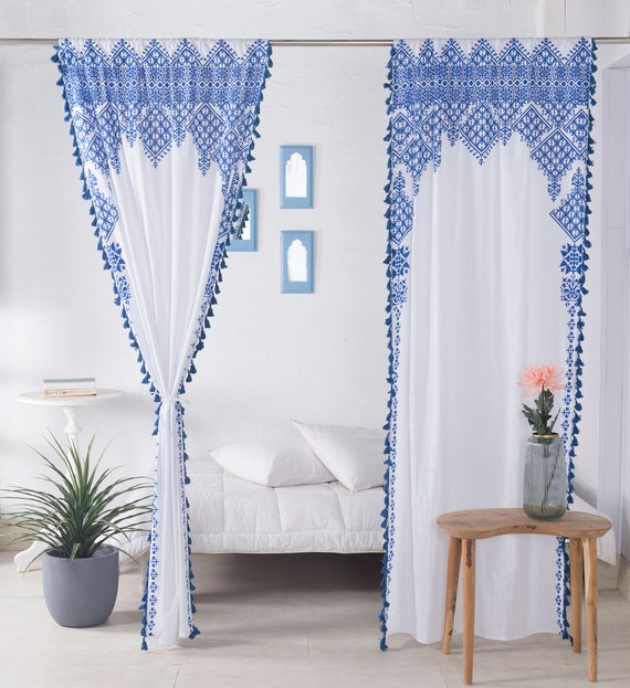 Ombre Mandala Window Curtains Drape Handmade Wholesale Lot Curtain Boho Tapestry 