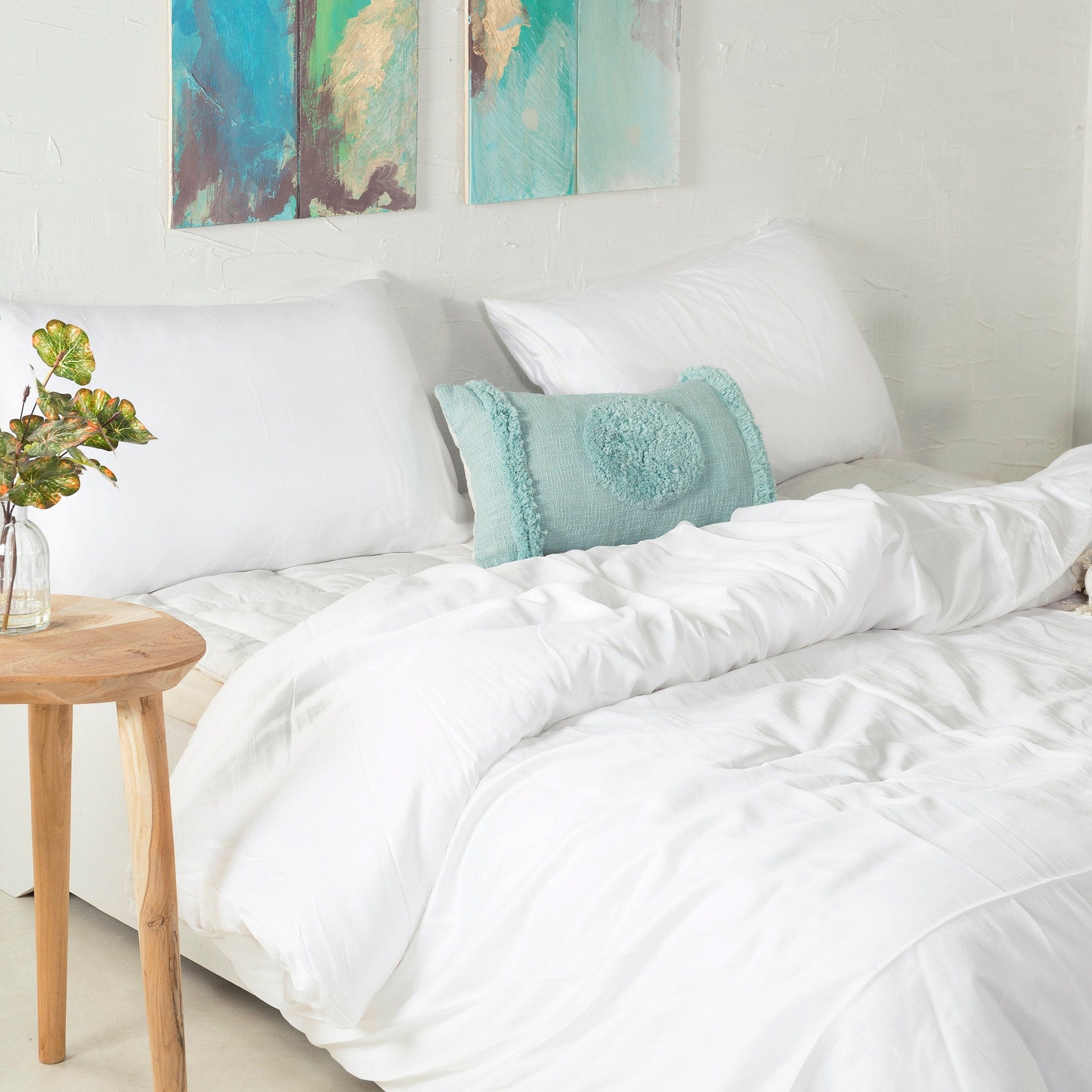 100 Organic Vegan Bamboo Duvet Cover Set Twin Queen King Etsy