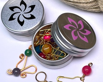 Stitch Marker Tin | Small Tin | Screw Top Tin | Mijo Crochet