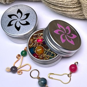 Stitch Marker Tin Small Tin Screw Top Tin Mijo Crochet image 1