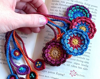 Crochet Pattern - Bookflower - Mijo Crochet - Crochet Bookmark