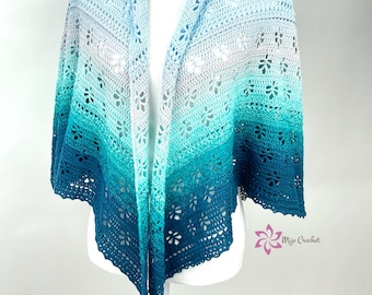 Crochet Pattern - Lovely Leaves Shawl - Mijo Crochet