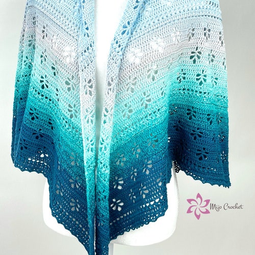 Crochet Pattern Lovely Leaves Blanket Mijo Crochet Etsy