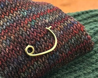 Brass Shawl Pin | Minimalistic | Knit & crochet Accessory | Mijo Crochet