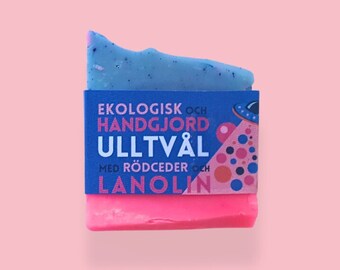 SKUMT ! Savon en laine | Biologique | Écologique | Fait main | Lanoline | Cèdre rouge | Mijo au crochet