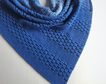 Modèle au crochet - Ocean State of Mind - Mijo Crochet - Châle triangulaire au crochet