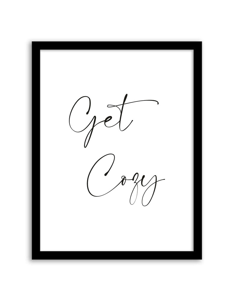 Get Cozy Printable Wall Art, Bedroom Prints, Get Cozy Sign, Guest ...