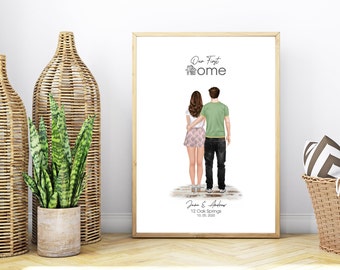Personalized Housewarming Gift • First Home Gift for Couple • New House • Housewarming Gift • Our First Home • Home Sweet Home • Printable