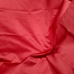 Red Banarasi Pure Silk fabric Handmade Silk fabric Handloom heavy Silk Plain Fabric Wedding fabric Pure Silk fabric Red fabric for dress