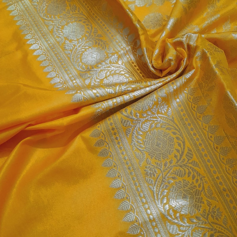 Yellow checkered cotton dupatta