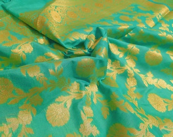 Banarasi Dupatta Verde Dupatta Boda Dupatta Zari Trabajo Dupata Banarasi Dupatta Diseño Floral Dupatta Telar manual Dupatta Hecho a manoDupatta