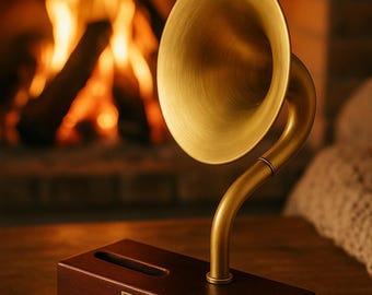 music amplifier, vintage style acoustic speaker, housewarming gift