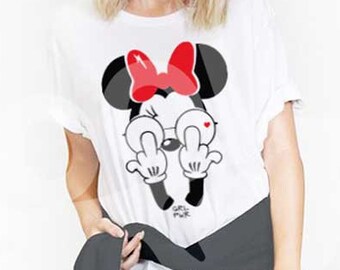 Minnie / Disobey Fuck Svg - Minnie Inspired SVG File - Bowie Vinyl Digital File - Silhouette Studio DE - Cricut Design Space - Make the Cut