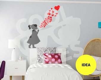 Kids Blowing - Soap bubbles - Banksy SVG File - Vinyl File - DXF File - Digital File - Silhouette Studio DE - Cricut Design Space - Make Cut