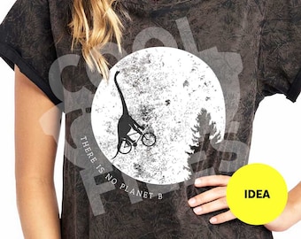 There is no planet B Svg - ET custom t-shirt SVG File - Dinosaur Sublimation - Vinyl Digital File - Silhouette Studio DE - Cricut Design