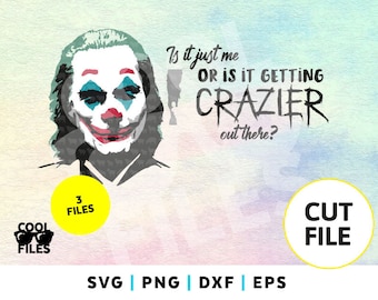 Joker Svg - Joker Inspired SVG File - Put on a happy face - Vinyl Digital File - Silhouette Studio DE - Cricut Design Space - Make the Cut
