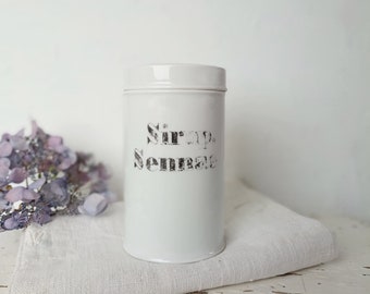 Large old apothecary jar porcelain around 1930 pharmacy jar ointment jar old antique brocante decoration