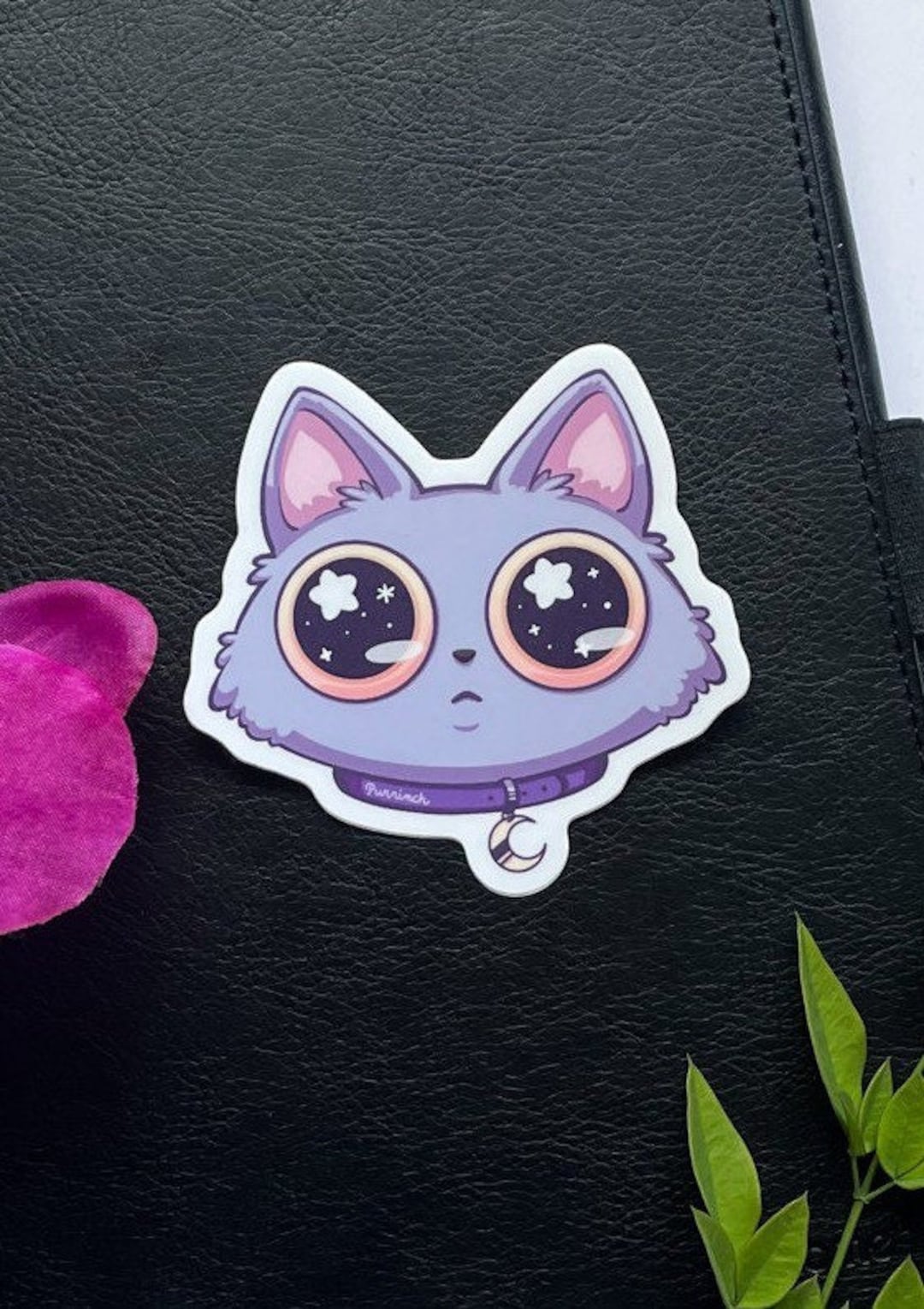 Star Cat Matte Vinyl Sticker - Etsy