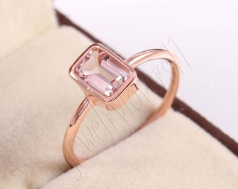 Details about Morganite Gemstone Engagement Ring 925 Sterling Silver Rose Color Details about Morganite Gemstone Engagement Ring 925 Sterling Silver Rose Color
