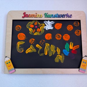 Fichier laser SVG cadre photo fichiers vectoriels cadre photo œuvres d'art pour enfants avec compartiment de rangement A4