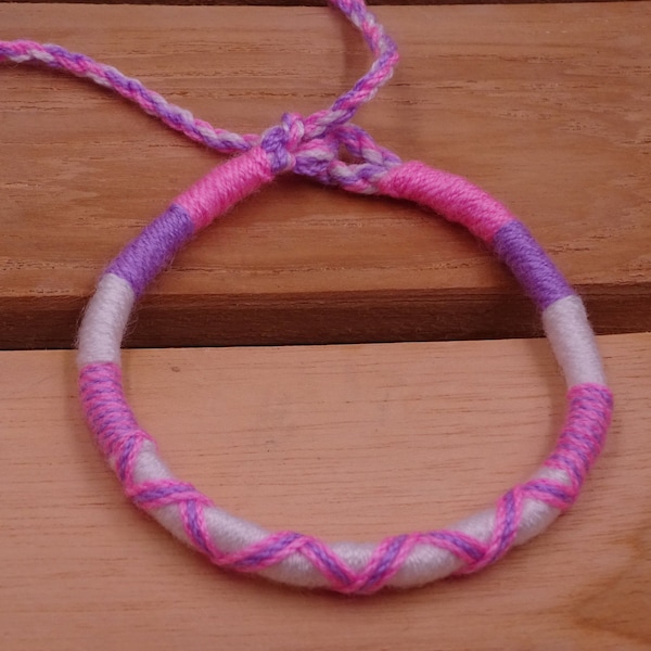 Bracelet Brésilien rose Amitié Coton A nouer Homme Femme