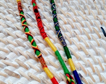 Lot de 3 bracelets brésiliens en coton pour enfant femme homme