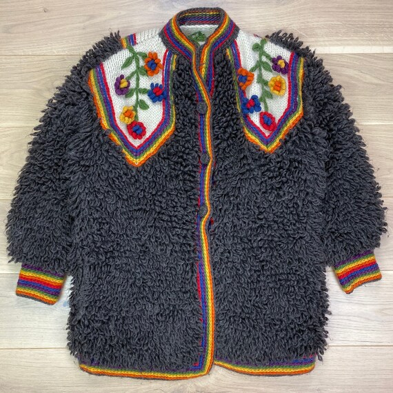 Vintage 60s Hippie Knit Jacket
