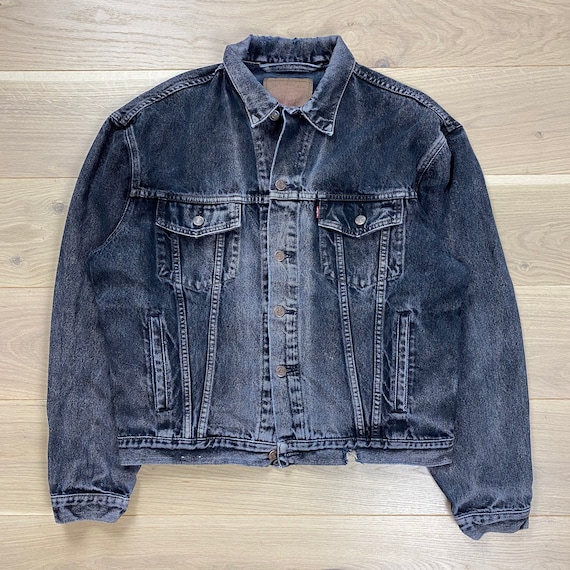 Vintage Levi's Sun Faded Denim Trucker Jacket