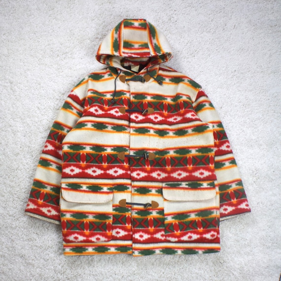 Vintage 90s Navajo Print Fleece Jacket