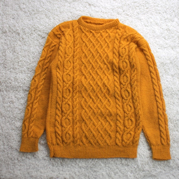 Vintage Wool Cable Knit Sweater