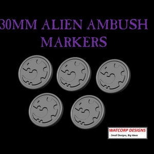 32mm Genestealer Cult Ambush Tokens