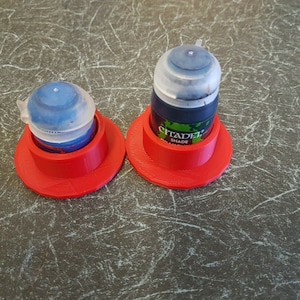 Anti-tip paint pot holder - Games Workshop pot size