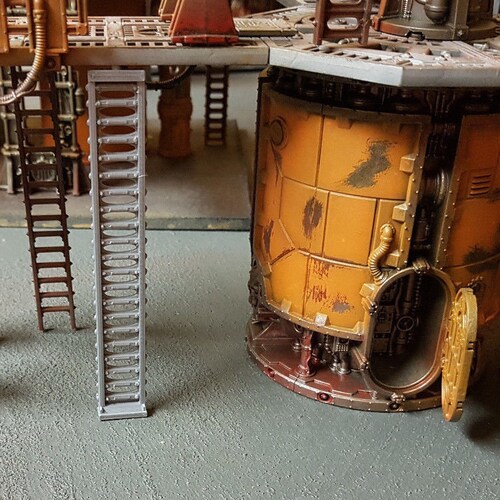 Warhammer 40k terrain Tech ladders 3 pack compatible with sector mechanicus 